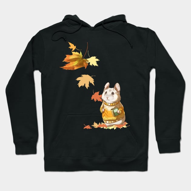 Hamster Bookworm Hoodie by BadDesignCo